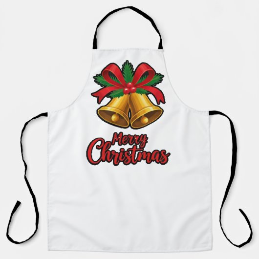 "Kerstcharme: Strikken & Bellen Festiviteit Design Schort (Voorkant)