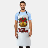 "Kerstcharme: Strikken & Bellen Festiviteit Design Schort (Gedragen)