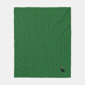 Kerstcheck Green Black Lab Vakantie Fun Fleece Deken (Voorkant)