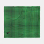 Kerstcheck Green Black Lab Vakantie Fun Fleece Deken (Voorkant (Horizontaal))