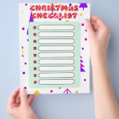kerstchecklist flyer (Hand)