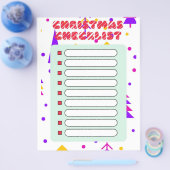 kerstchecklist flyer (Enkel)