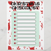 kerstchecklist flyer (Voorkant)