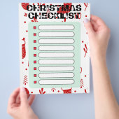 kerstchecklist flyer (Hand)