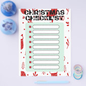kerstchecklist flyer (Enkel)