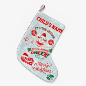 Kerstcheerleader Kleine Kerstsok (Voorkant (Hangend))