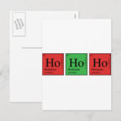 Kerstchemie Feestdagenkaart (Voorkant / Achterkant)