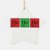 Kerstchemie Keramisch Ornament (Voorkant)