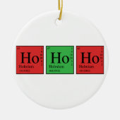 Kerstchemie Keramisch Ornament (Voorkant)