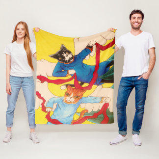 KerstCherub Cats Fleece Blanket