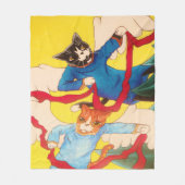 KerstCherub Cats Fleece Blanket (Voorkant)