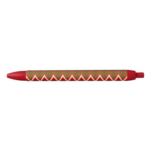 KerstChevron Pattern Blauwe Inkt Pen (Voorkant)