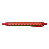 KerstChevron Pattern Blauwe Inkt Pen (Bodem)