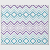KerstChevron Pattern Cadeaupapier (Vlak)