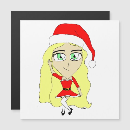 Kerstchibi (Voorkant / Achterkant)