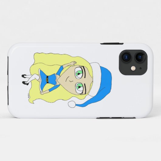 Kerstchibi Case-Mate iPhone Case (Achterkant (horizontaal))