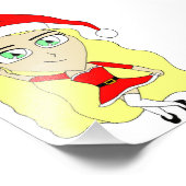 Kerstchibi Foto Afdruk (Hoek)