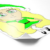 Kerstchibi Foto Afdruk (Hoek)