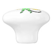Kerstchibi Keramische Knop (Zijkant)