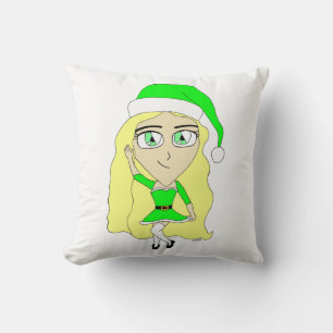 Kerstchibi Kussen