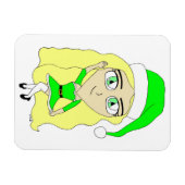 Kerstchibi Magneet (Horizontaal)