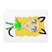 Kerstchibi Magneet (Horizontaal)