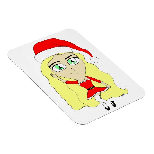 Kerstchibi Magneet (Rechterzijde)