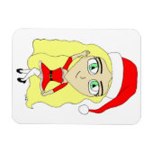 Kerstchibi Magneet (Horizontaal)