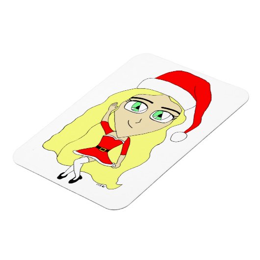 Kerstchibi Magneet (Linkerzijde)