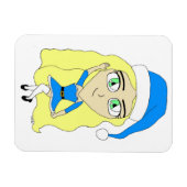 Kerstchibi Magneet (Horizontaal)