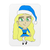 Kerstchibi Magneet (Verticaal)