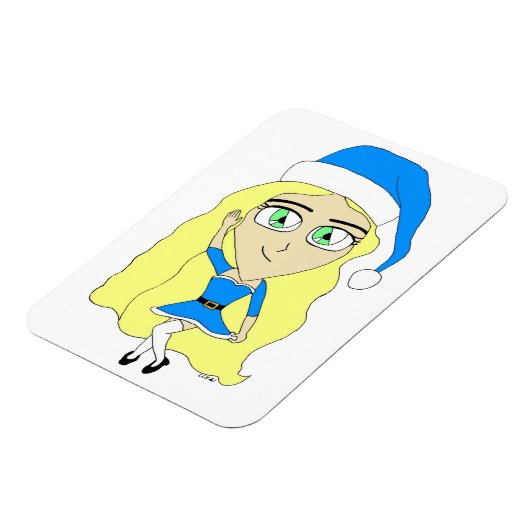 Kerstchibi Magneet (Linkerzijde)