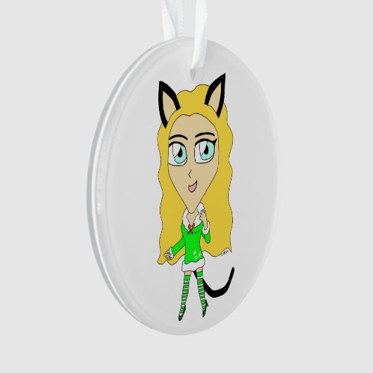 Kerstchibi Ornament (voorkant)