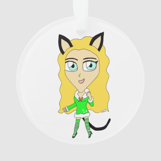 Kerstchibi Ornament (achterkant)