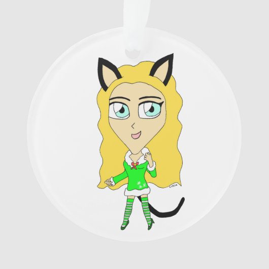 Kerstchibi Ornament (voorkant)