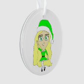 Kerstchibi Ornament (voorkant)