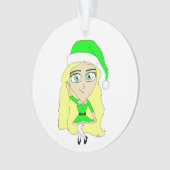 Kerstchibi Ornament (voorkant)