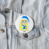 Kerstchibi Ronde Button 7,6 Cm (In situ)