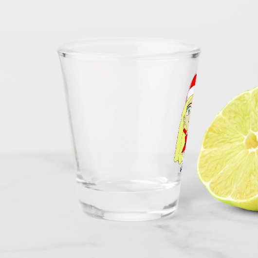 Kerstchibi Shot Glas (Links)