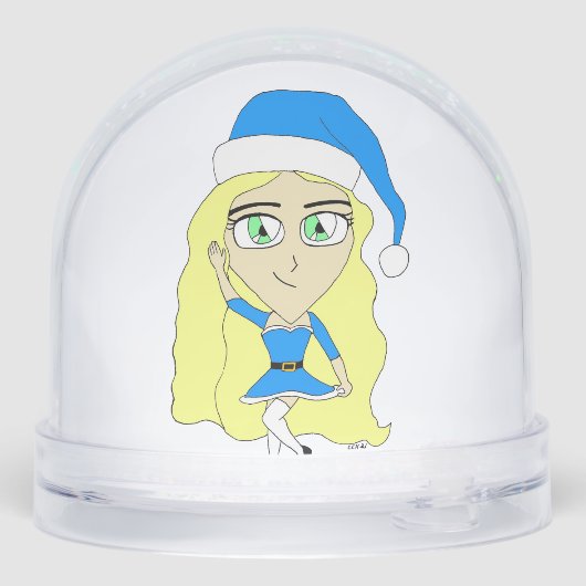 Kerstchibi Sneeuwbol (Achterkant)