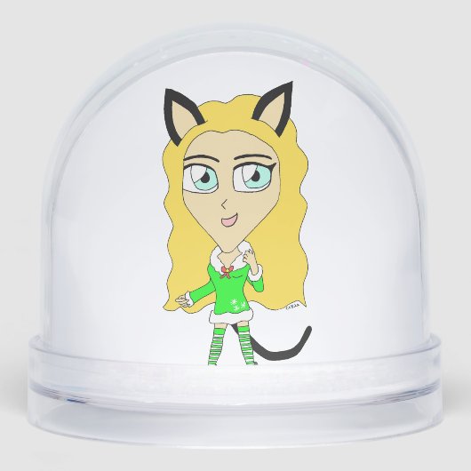 Kerstchibi Sneeuwbol (Voorkant)