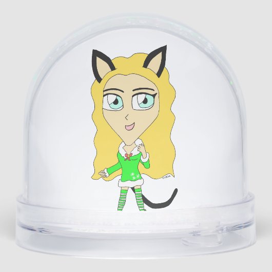 Kerstchibi Sneeuwbol (Achterkant)