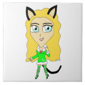 Kerstchibi Tegeltje (Voorkant)