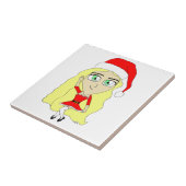 Kerstchibi Tegeltje (Zijkant)