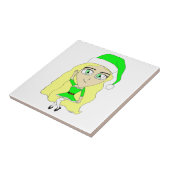 Kerstchibi Tegeltje (Zijkant)