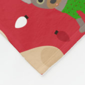 Kerstchihuahua All Coats Fleece Deken (Hoek)