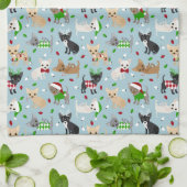 Kerstchihuahua All Coats Kitchen Towel Theedoek (Gevouwen)