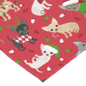 Kerstchihuahua All Coats Korte Tafelloper (Hoek)