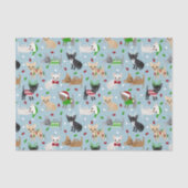 Kerstchihuahua All Coats Tissue Paper Tissuepapier (Voorkant)