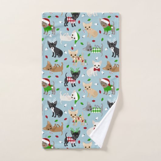 Kerstchihuahua Alle keukendoekjes Bad Handdoek (Handdoek)